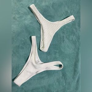 White bikini bottom bundle